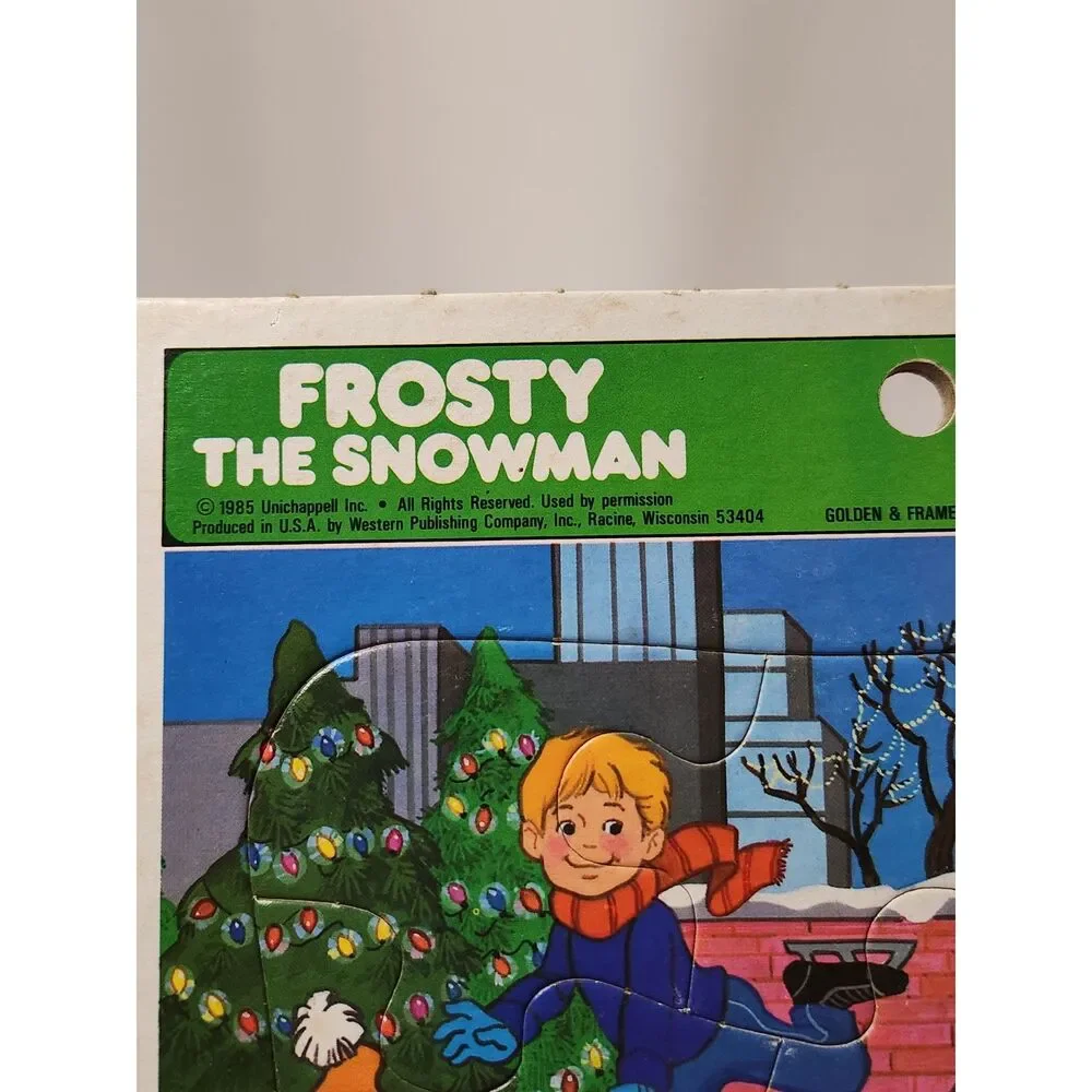 Vintage Rudolph & Frosty Frame‑Tray Puzzles Complete